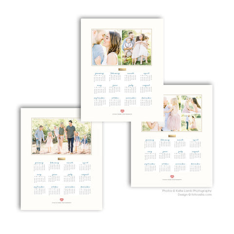 * BUNDLE* 2021 Calendar Templates for Photographers
