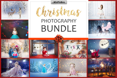 Holly Jolly Holiday Backdrops & Overlays