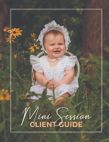 Mini Session Client Guide | Welcome Packet Template