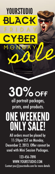 Sale Graphics for Photographers for Email and Facebook Marketing