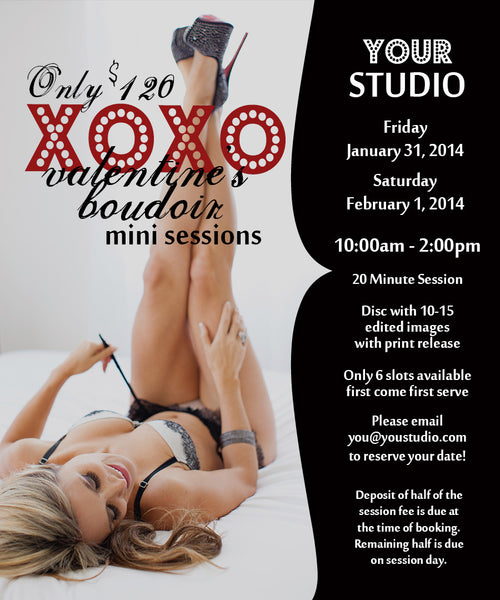 Boudoir Mini Session Marketing Graphics