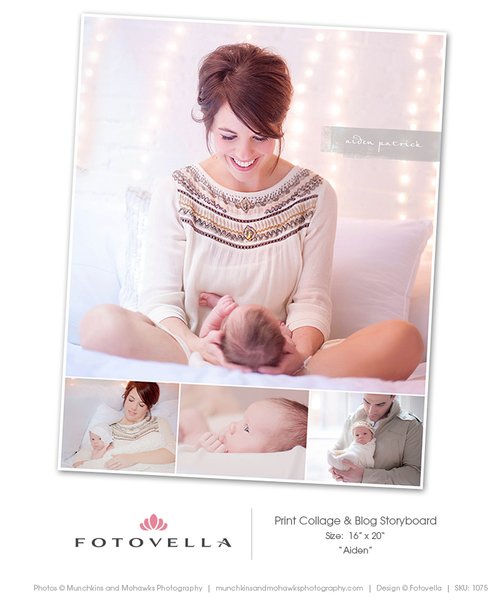 64 Collage Template Bundle for Photographers, PSD