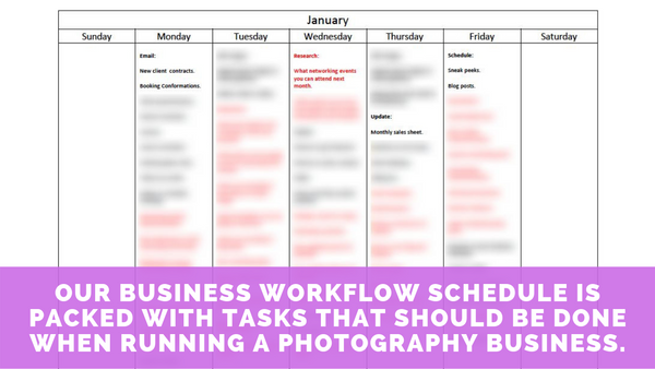 Business Workflow Schedule