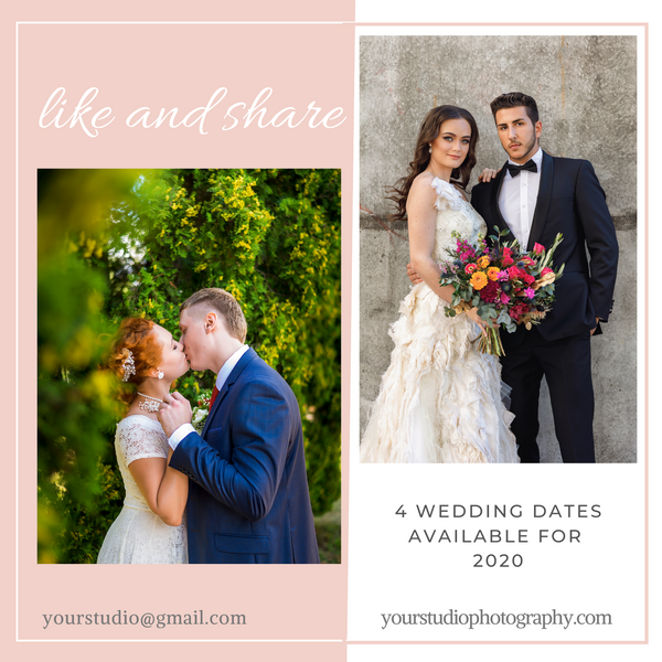 Wedding Instagram Templates for Photographers | Canva Templates
