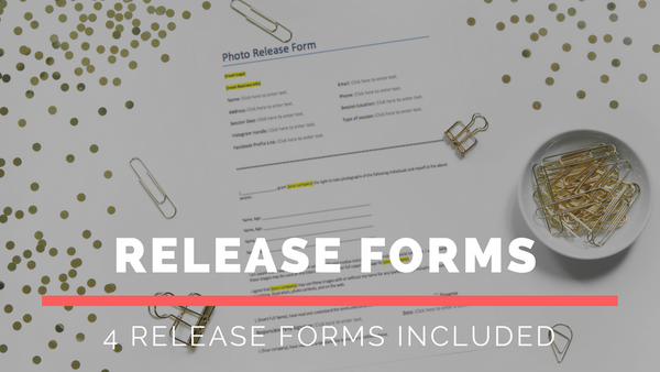 103 Photography Contracts & Forms Bundle for Photographers + BONUS Tax Sheets