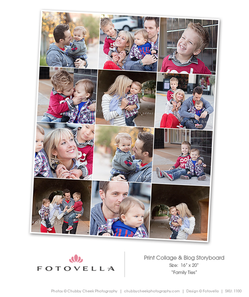 64 Collage Template Bundle for Photographers, PSD