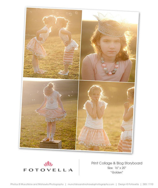 64 Collage Template Bundle for Photographers, PSD