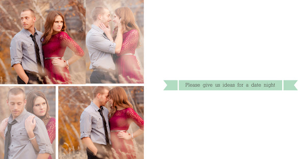 Engagement Guest Book Album Template