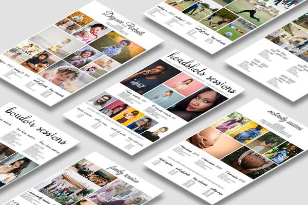 Photographer Pricing Template Pages