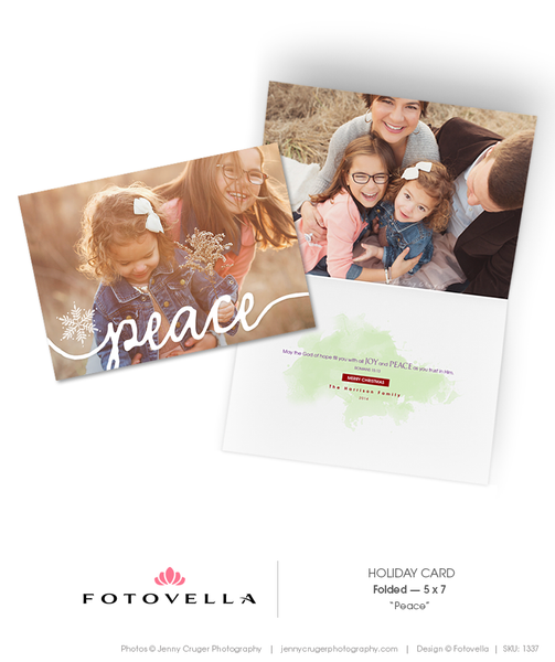 75 Christmas Card Template Bundle for Photographers, PSD, Holiday Cards