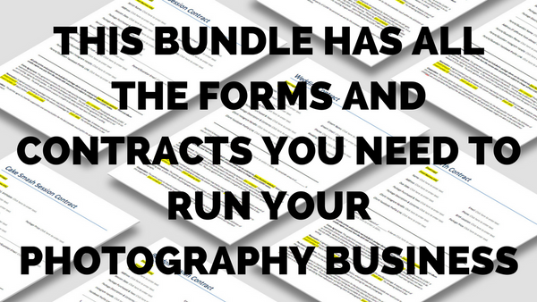 103 Photography Contracts & Forms Bundle for Photographers + BONUS Tax Sheets