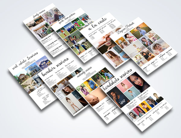 Photographer Pricing Template Pages