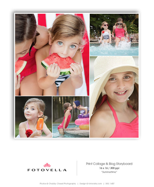 64 Collage Template Bundle for Photographers, PSD