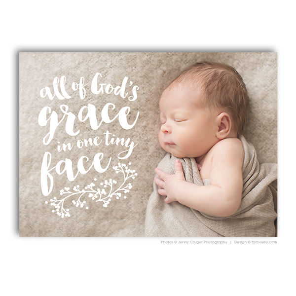 32 Birth Announcement Template Bundle for Photographers, PSD