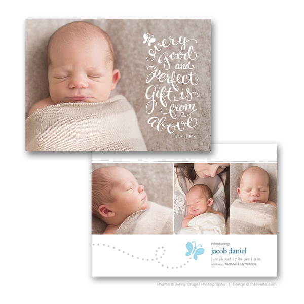 32 Birth Announcement Template Bundle for Photographers, PSD