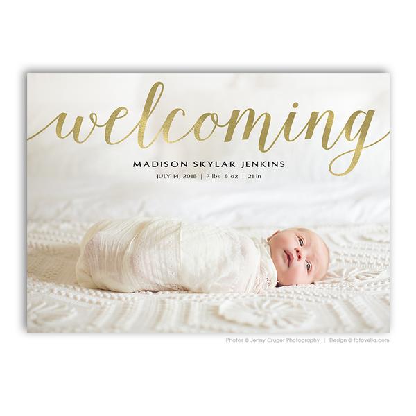 32 Birth Announcement Template Bundle for Photographers, PSD