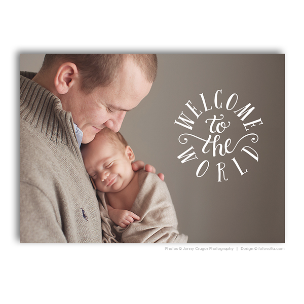 32 Birth Announcement Template Bundle for Photographers, PSD