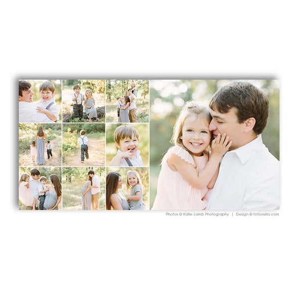 64 Collage Template Bundle for Photographers, PSD