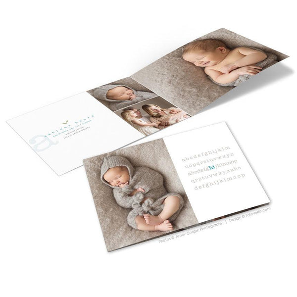 32 Birth Announcement Template Bundle for Photographers, PSD