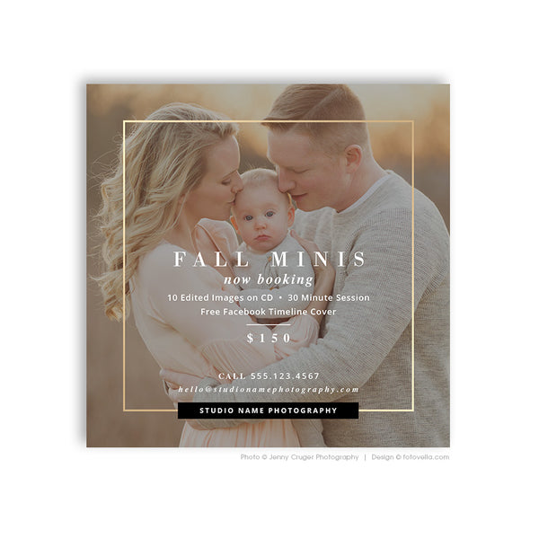 60 Marketing Template Bundle for Photographers, PSD