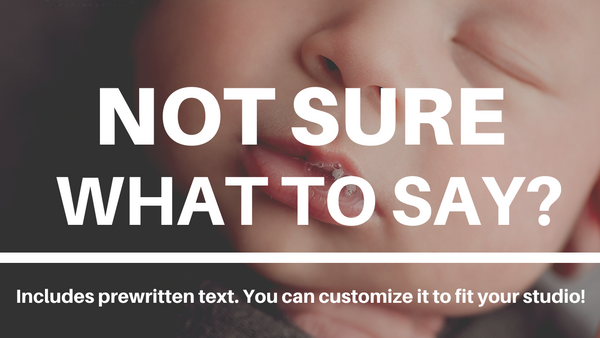 Newborn Photography Client Guide | Newborn Welcome Packet Template | PSD Template