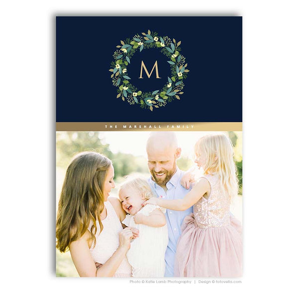 75 Christmas Card Template Bundle for Photographers, PSD, Holiday Cards