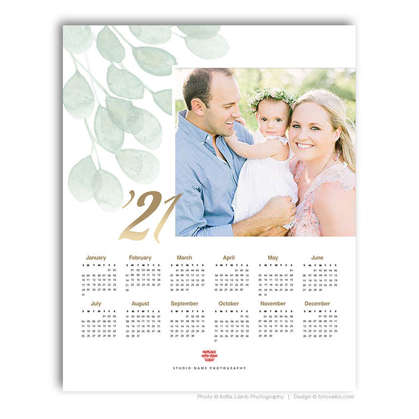 * BUNDLE* 2021 Calendar Templates for Photographers