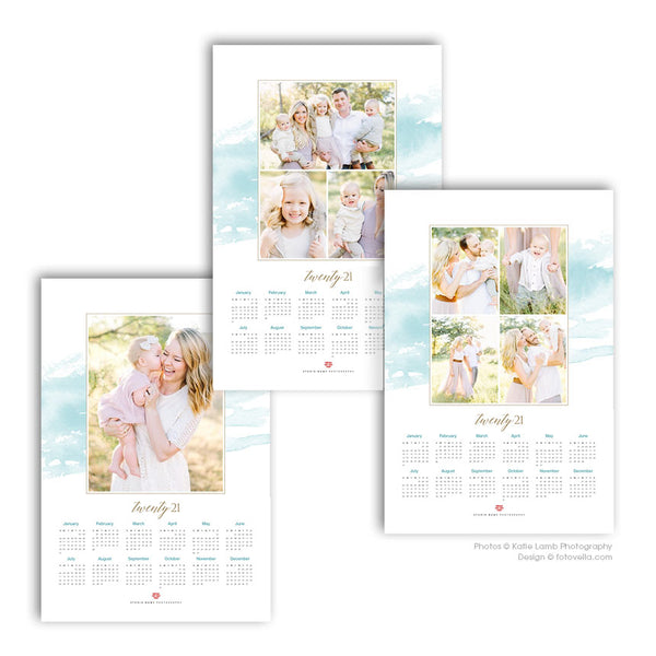* BUNDLE* 2021 Calendar Templates for Photographers