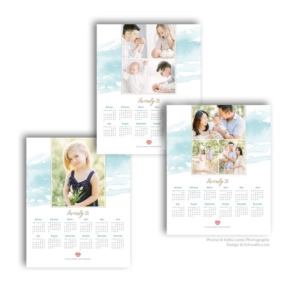 * BUNDLE* 2021 Calendar Templates for Photographers