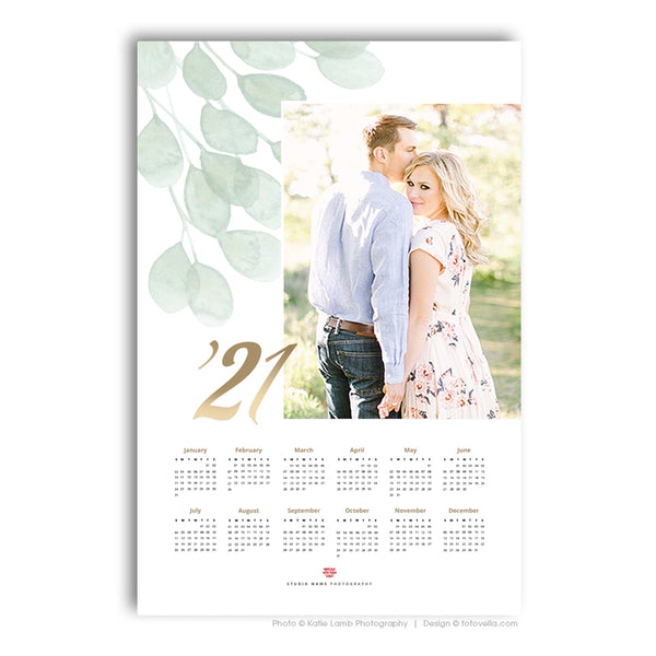 * BUNDLE* 2021 Calendar Templates for Photographers