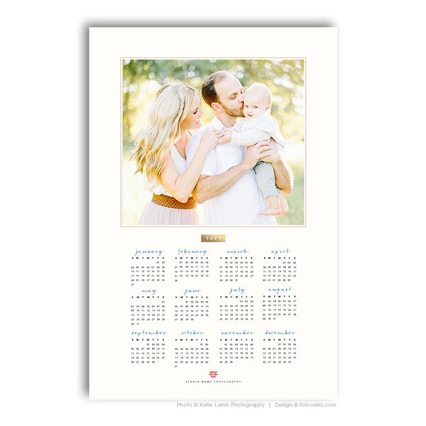 * BUNDLE* 2021 Calendar Templates for Photographers