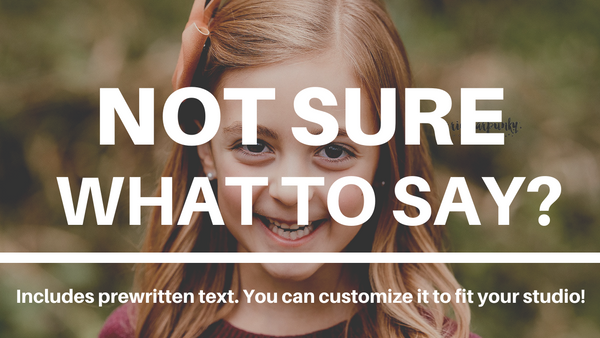 Mini Session Client Guide | Welcome Packet Template