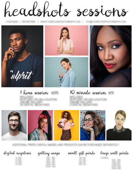 Photographer Pricing Template Pages