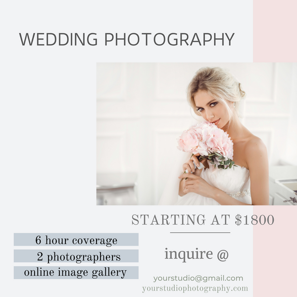Wedding Instagram Templates for Photographers | Canva Templates