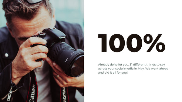 May Social Media Content for Photographers *Copy-Paste-Post*  Already done for you!