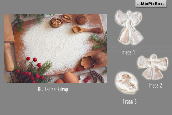 Holly Jolly Holiday Backdrops & Overlays