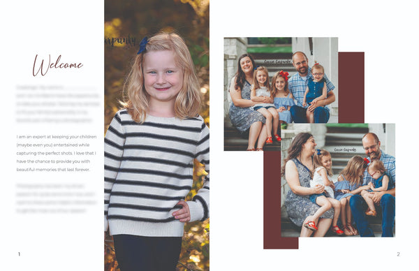 Mini Session Client Guide | Welcome Packet Template