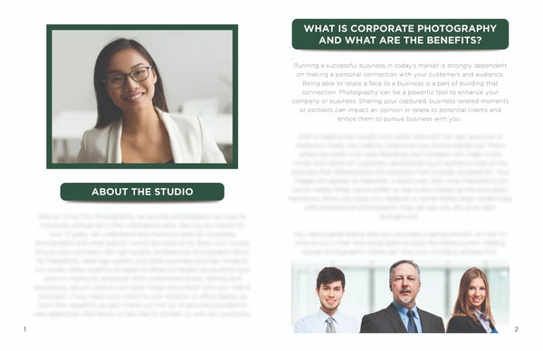 Corporate Photography Client Guide Version 2 | Welcome Packet Template