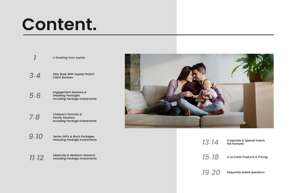 Portrait Client Guide, Welcome Packet Template, Magazine Template