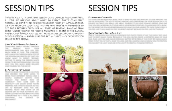 Session Tip Guide for Clients: HUGE BUNDLE!