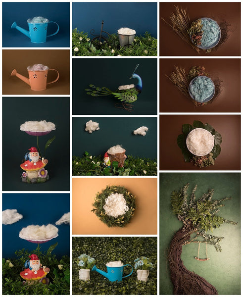 Complete Digital Newborn Backdrop Bundle + Tutorial Videos!