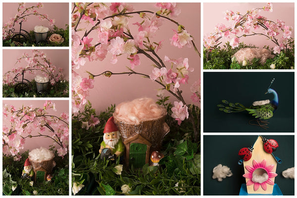 Little Nugget Newborn Girl Backdrop Collection {Includes 35 Backdrops}