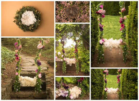 Little Nugget Newborn Girl Backdrop Collection {Includes 35 Backdrops}