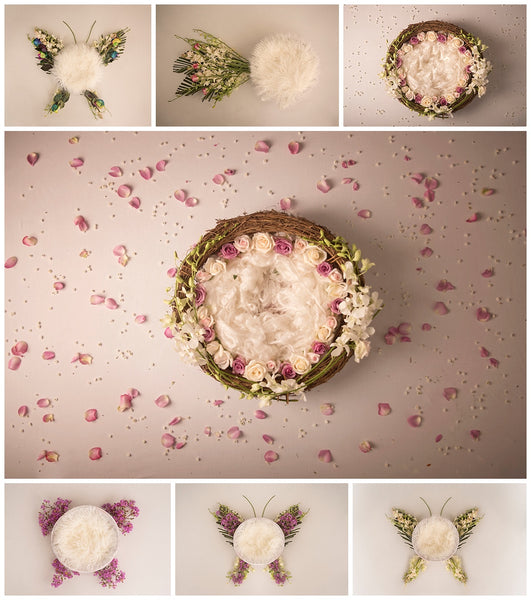 Blissful Newborn Girl Backdrop Collection {Includes 35 Backdrops}