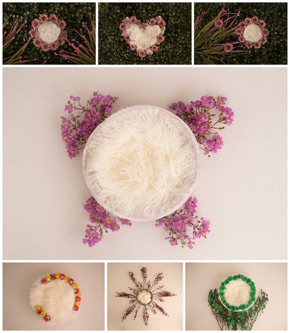 Itty Bitty Newborn Girl Backdrop Collection {Includes 35 Backdrops}