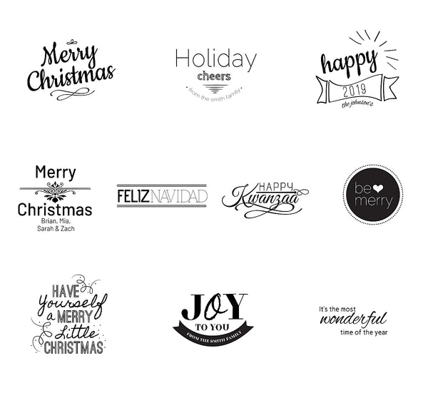 89 Holiday Text Overlays