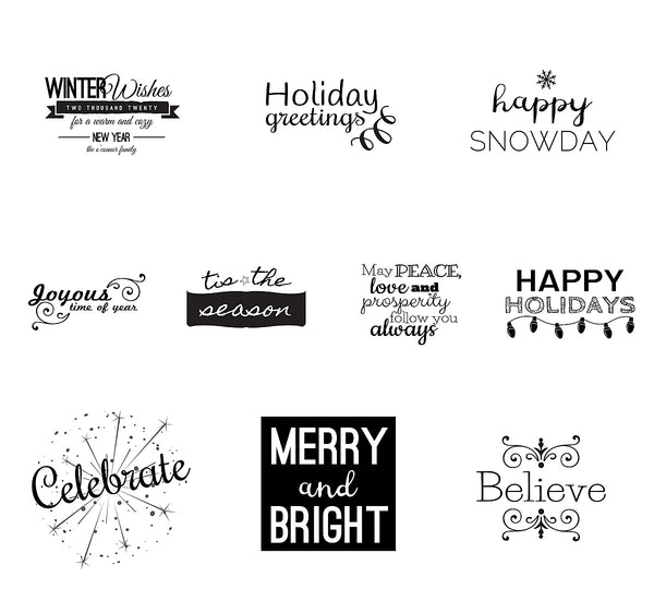 89 Holiday Text Overlays