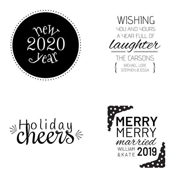 89 Holiday Text Overlays