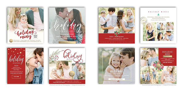 Holiday Marketing Template Bundle for Photographers