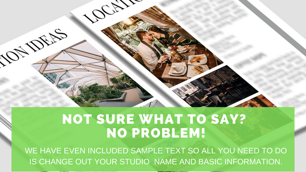 Location Planning Guide for Clients: HUGE BUNDLE